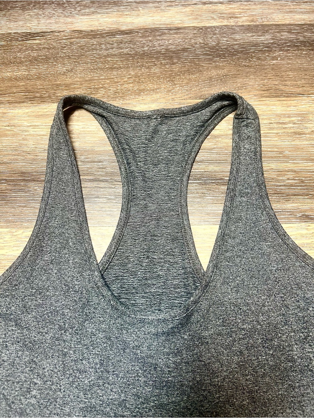 Heather Gray Racerback Workout Tank 🩶 - Picture 2 of 4